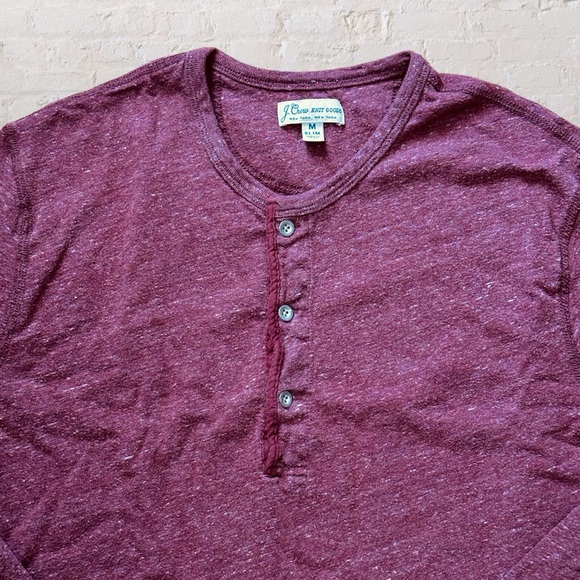 J. Crew Knit Goods New York New York Long Sleeve Henley Shirt Medium Slim - Picture 3 of 5
